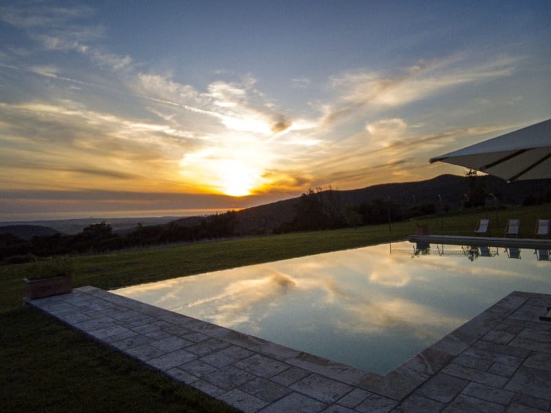 Time for a sunset swim.