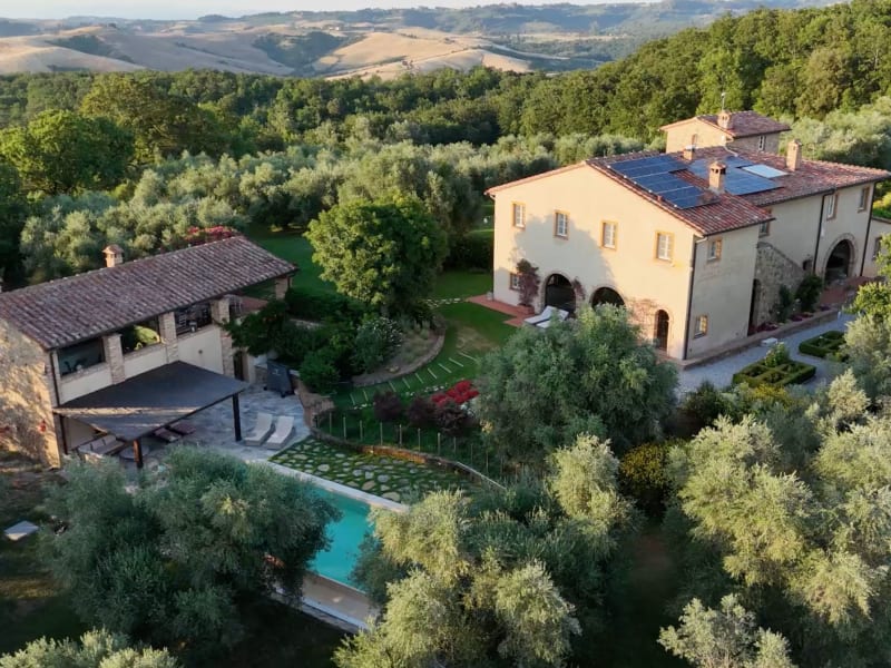 Aerial views of Torre di Fonterinaldi