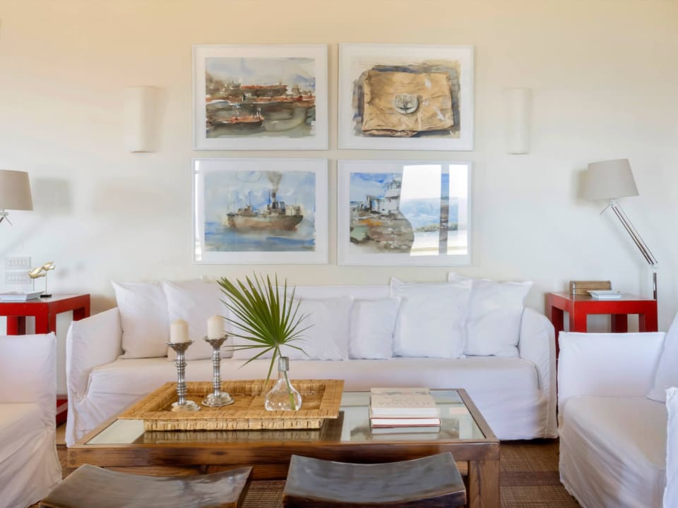 The spacious sea-view living area.