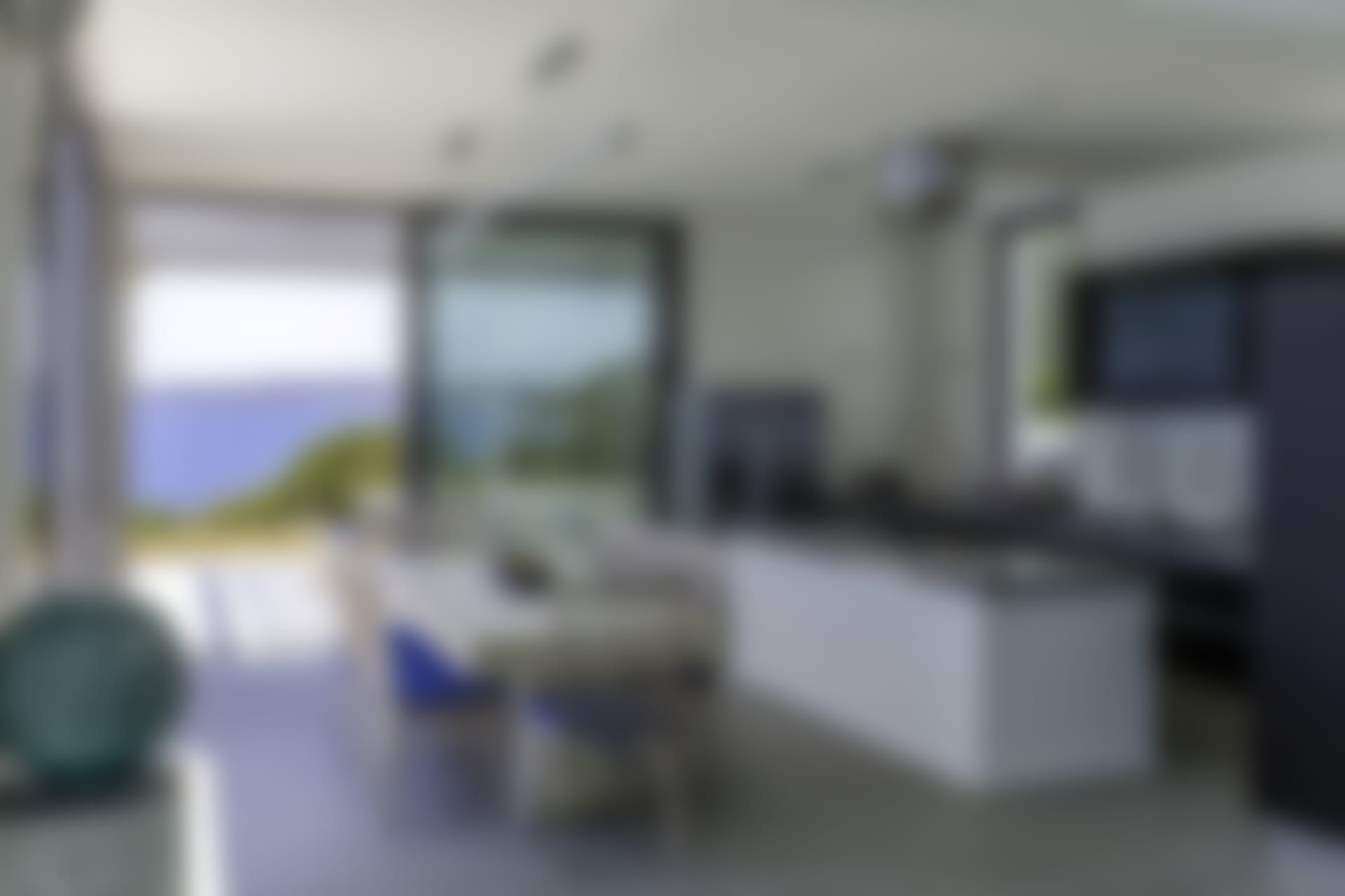 The well-equipped kitchen and dining area.