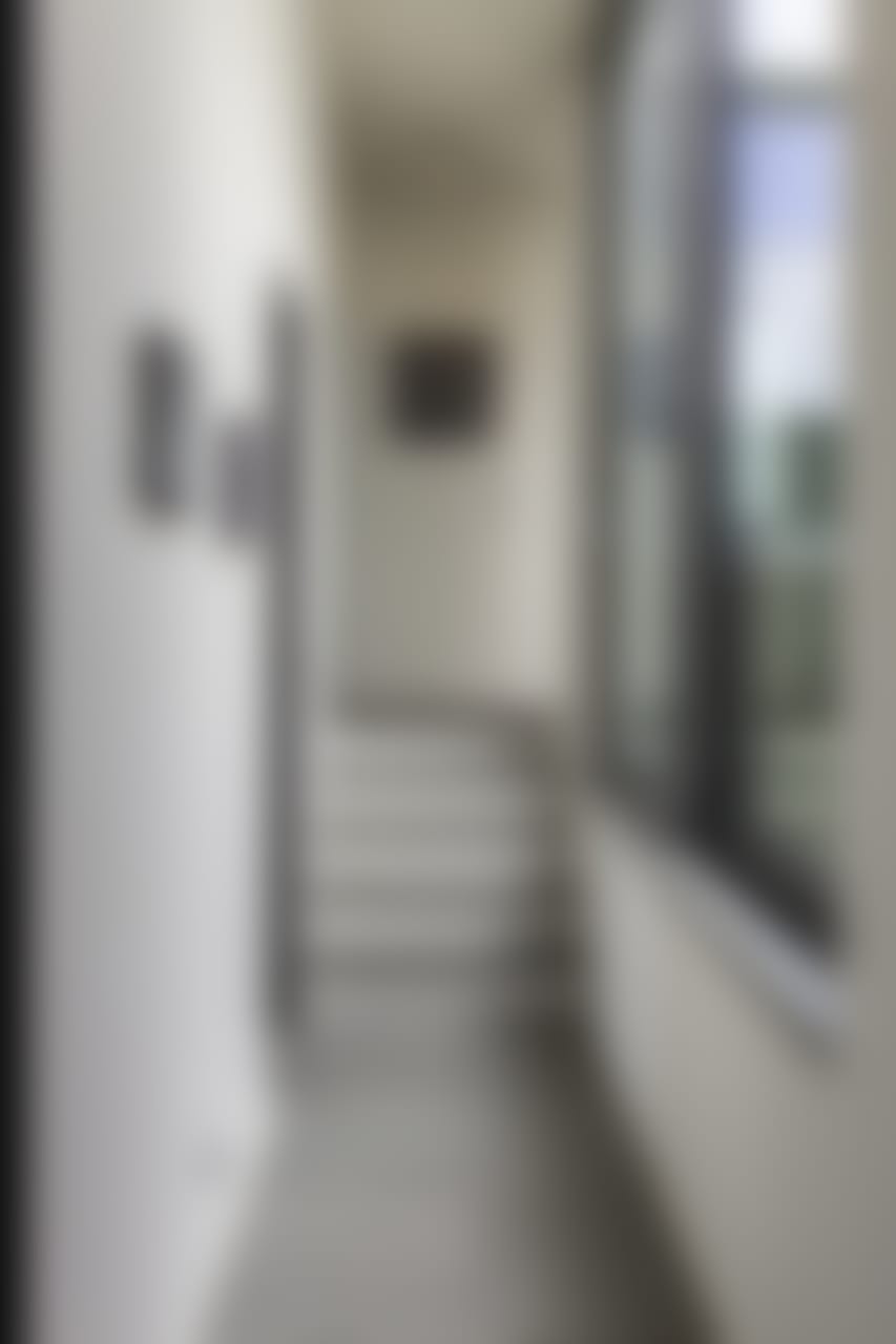 The corridor leading to the main sleeping quarters.