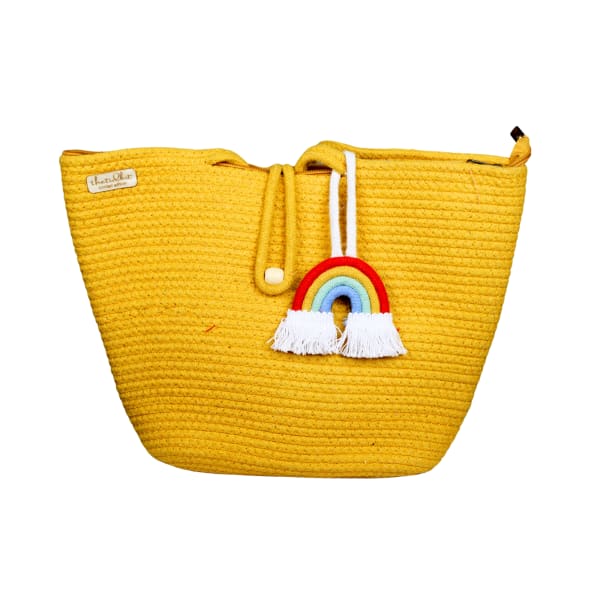 Handmade Jute Handbags — Rambo Yellow