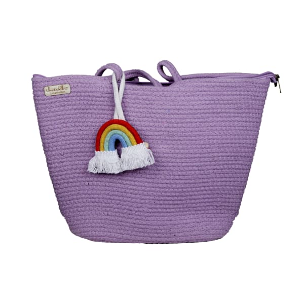 Handmade Jute Handbags — Rambo Purple
