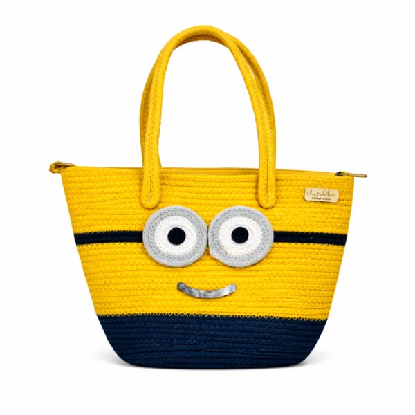 Handmade Jute Handbags — Miniun Yellow