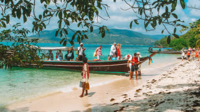 Koh Samui: Koh Tan & Pig Island Trip with Sunset Cruise