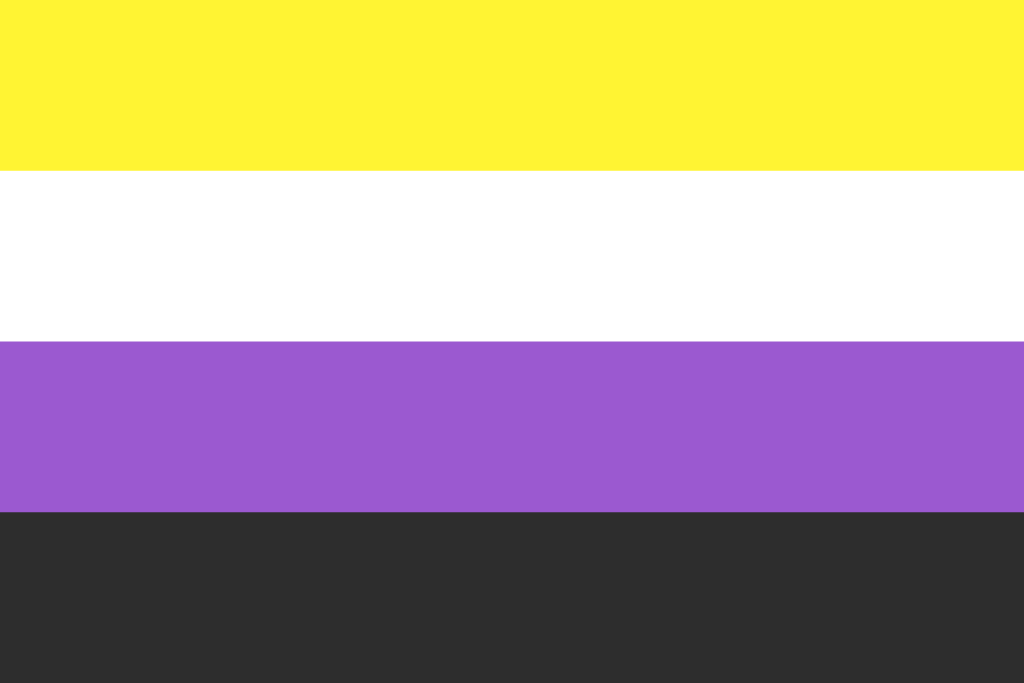 Non-binary flag. Non-binary flag.