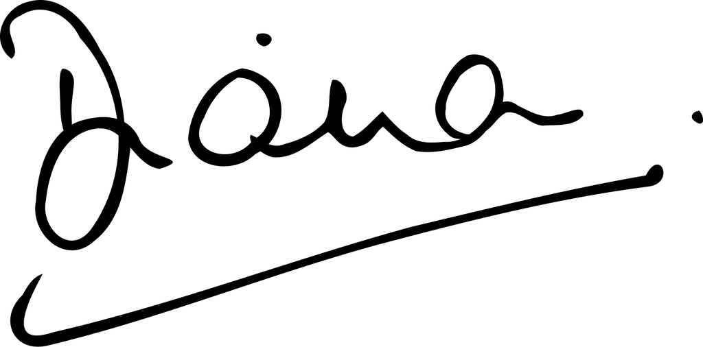 Princess Diana signature. Public domain. Princess Diana signature. Public domain.