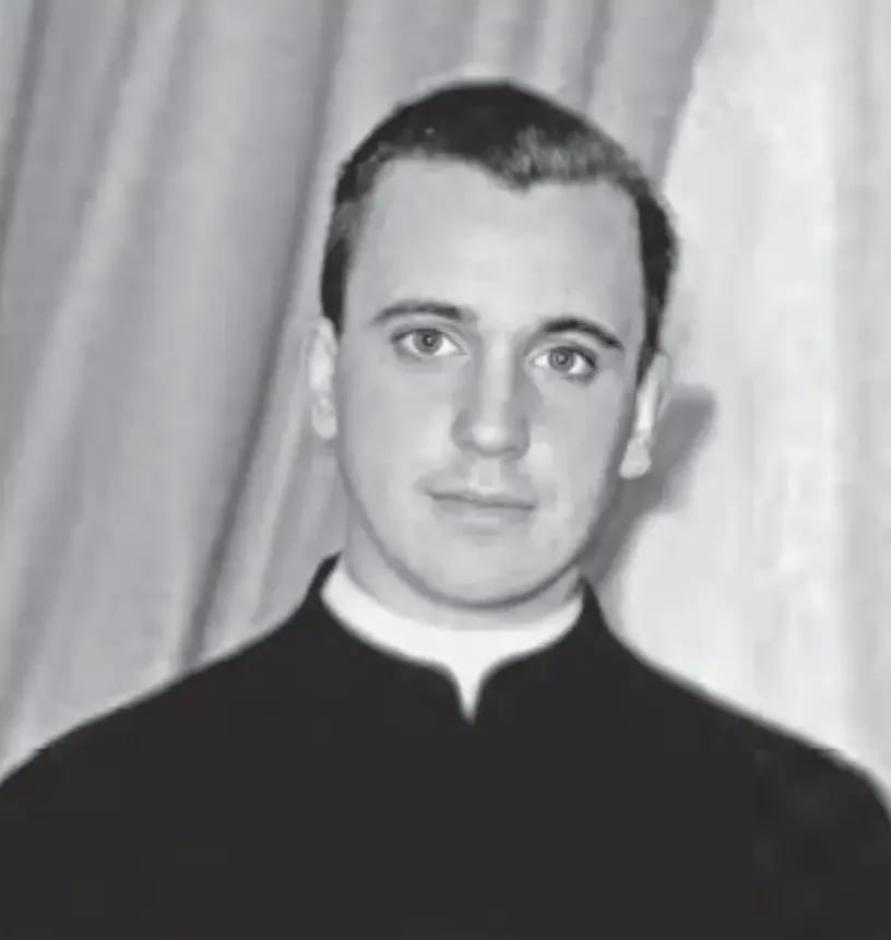 Bergoglio at an Argentine seminary where he studied for the priesthood in the 1950s. Public domain. Bergoglio at an Argentine seminary where he studied for the priesthood in the 1950s. Public domain.