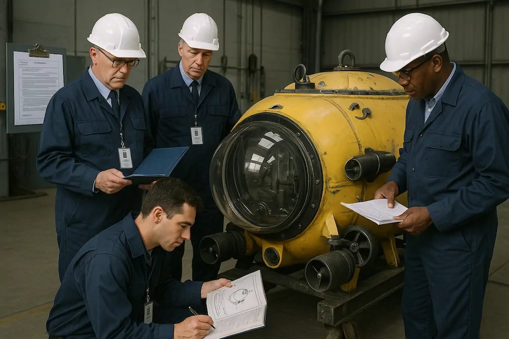 Maritime safety certification and regulatory oversight processes that OceanGate bypassed. Maritime safety certification and regulatory oversight processes that OceanGate bypassed.