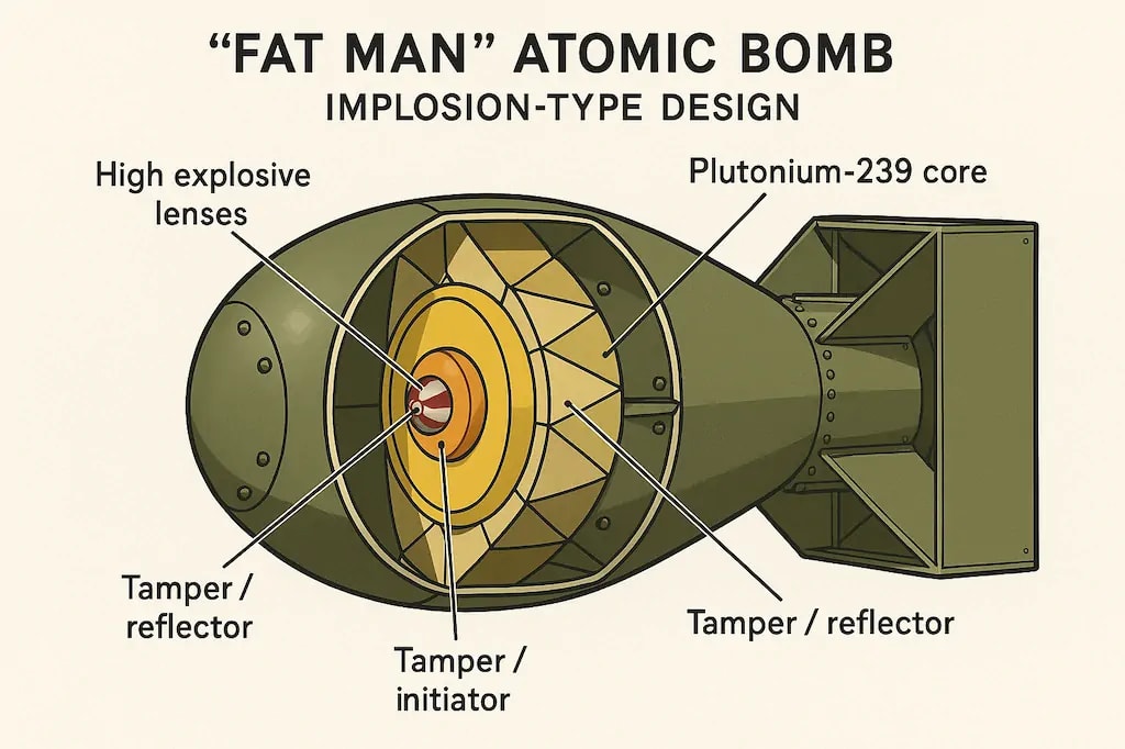 Fat Man (Implosion-Type) Atomic Bomb Design. Fat Man (Implosion-Type) Atomic Bomb Design.