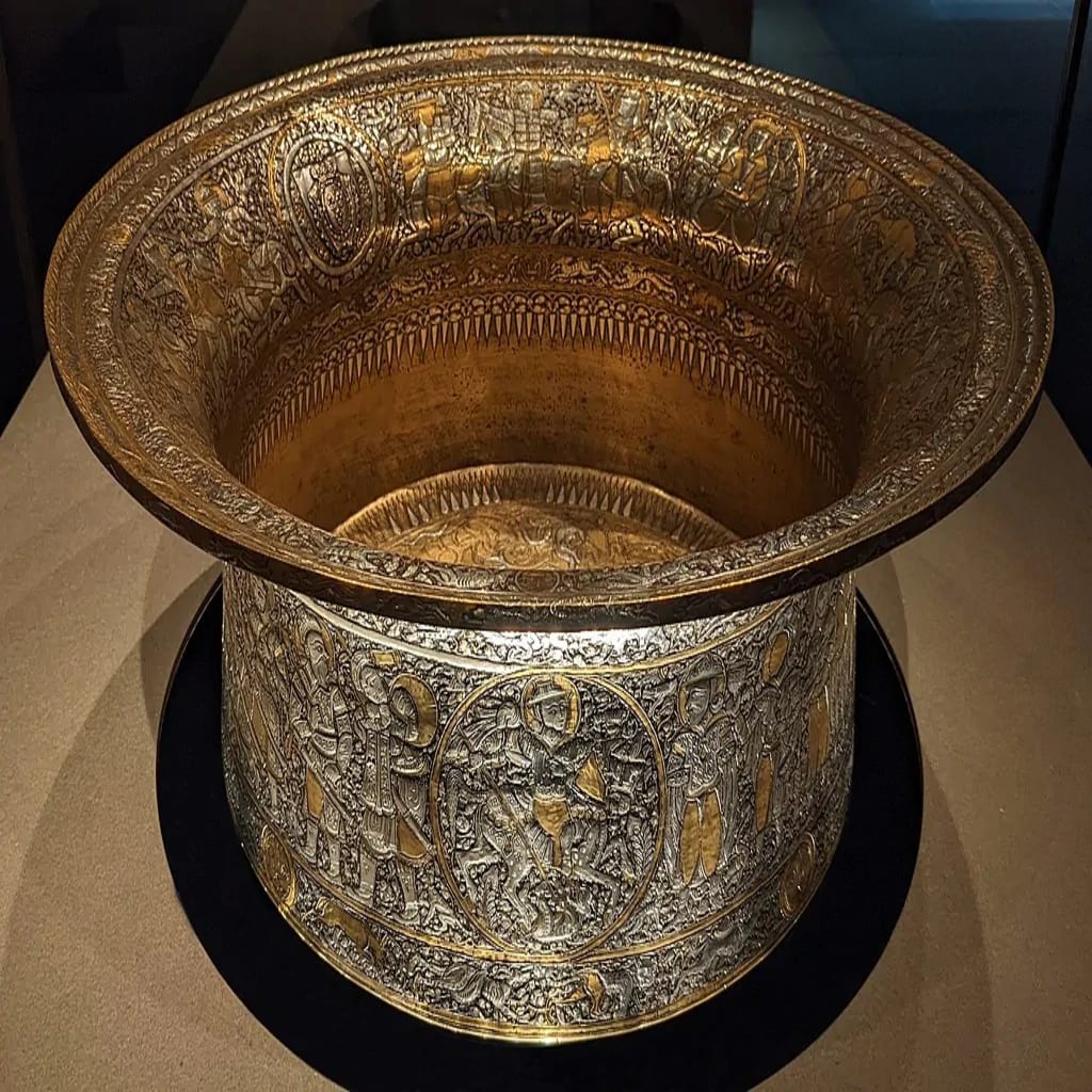 Baptistery of Saint Louis by Muhammad ibn al-Zayn. Public domain. Baptistery of Saint Louis by Muhammad ibn al-Zayn. Public domain.