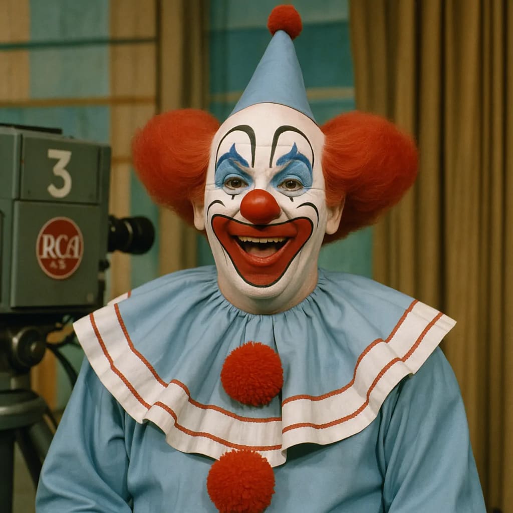 Classic Bozo the Clown performer from the golden age of children's television. Classic Bozo the Clown performer from the golden age of children's television.
