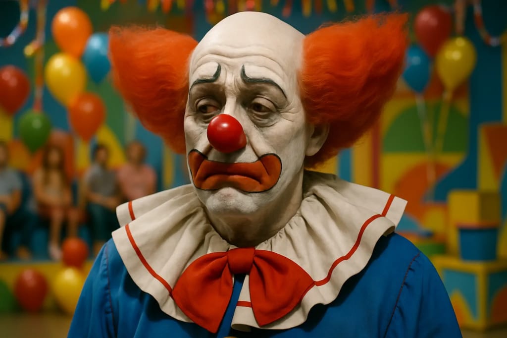 The dark side of Bozo the Clown: behind the painted smile of America's most beloved children's entertainer. The dark side of Bozo the Clown: behind the painted smile of America's most beloved children's entertainer.