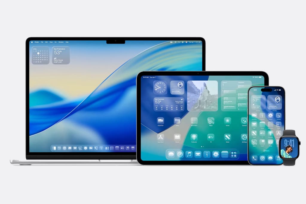 iOS 26 Liquid Glass design interface. Photo by Apple. iOS 26 Liquid Glass design interface. Photo by Apple.