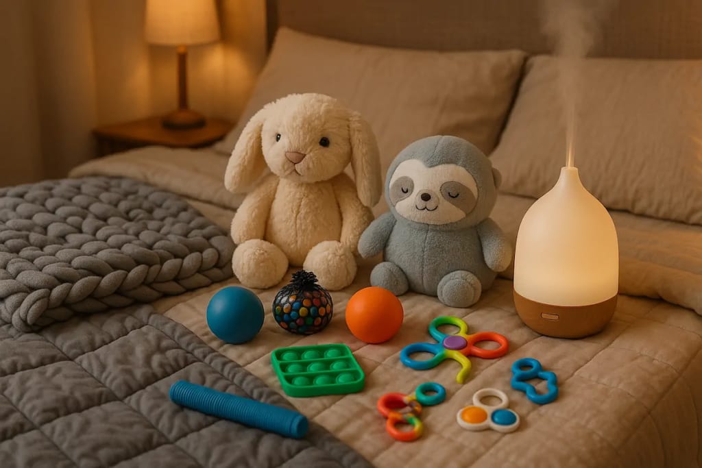 Therapeutic comfort objects used for adult emotional regulation. Therapeutic comfort objects used for adult emotional regulation.