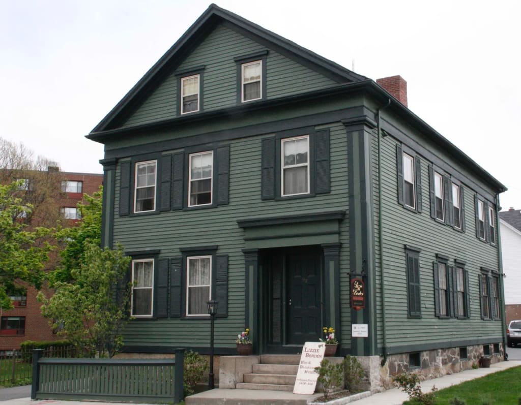 Erected in 1845, the home was originally a two family and was later made into a single family by Andrew J. Borden. Andrew J. Borden bought the house at 92 Second Street to be close to his bank and various downtown businesses. The Bed & Breakfast is named after Andrew J. Borden’s youngest daughter, Lizzie. Although she was tried and acquitted of the murders she was ostracized by the community of Fall River. Photo by DB King. Erected in 1845, the home was originally a two family and was later made into a single family by Andrew J. Borden. Andrew J. Borden bought the house at 92 Second Street to be close to his bank and various downtown businesses. The Bed & Breakfast is named after Andrew J. Borden’s youngest daughter, Lizzie. Although she was tried and acquitted of the murders she was ostracized by the community of Fall River. Photo by DB King.