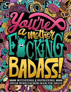 Funny adult colouring book. Funny adult colouring book.