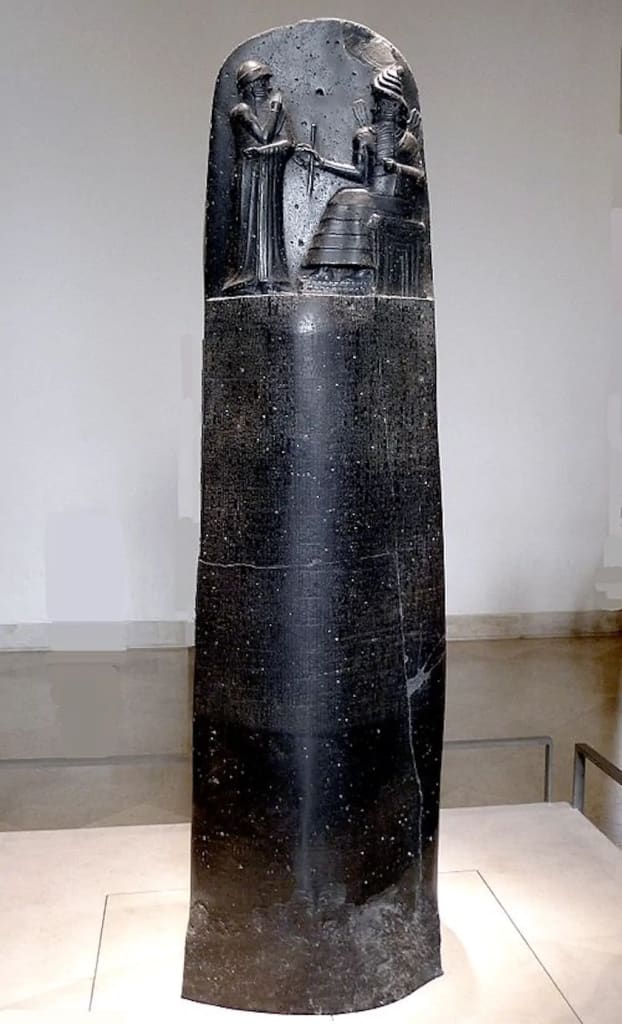 Code of Hammurabi by King Hammurabi of Babylon. Photo by Mbzt. Code of Hammurabi by King Hammurabi of Babylon. Photo by Mbzt.