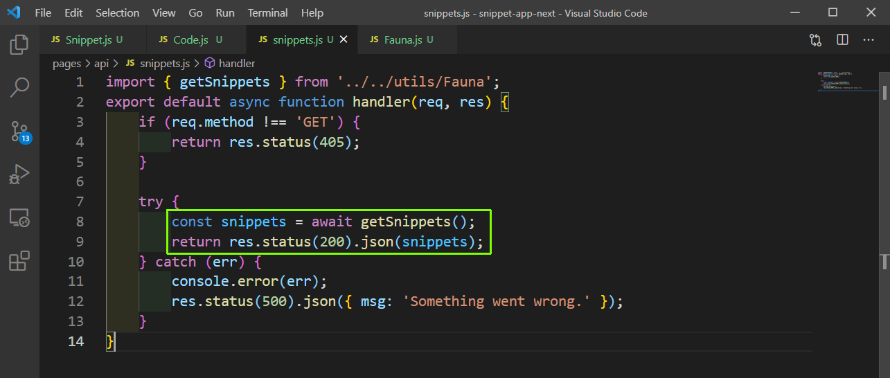 snippets.js