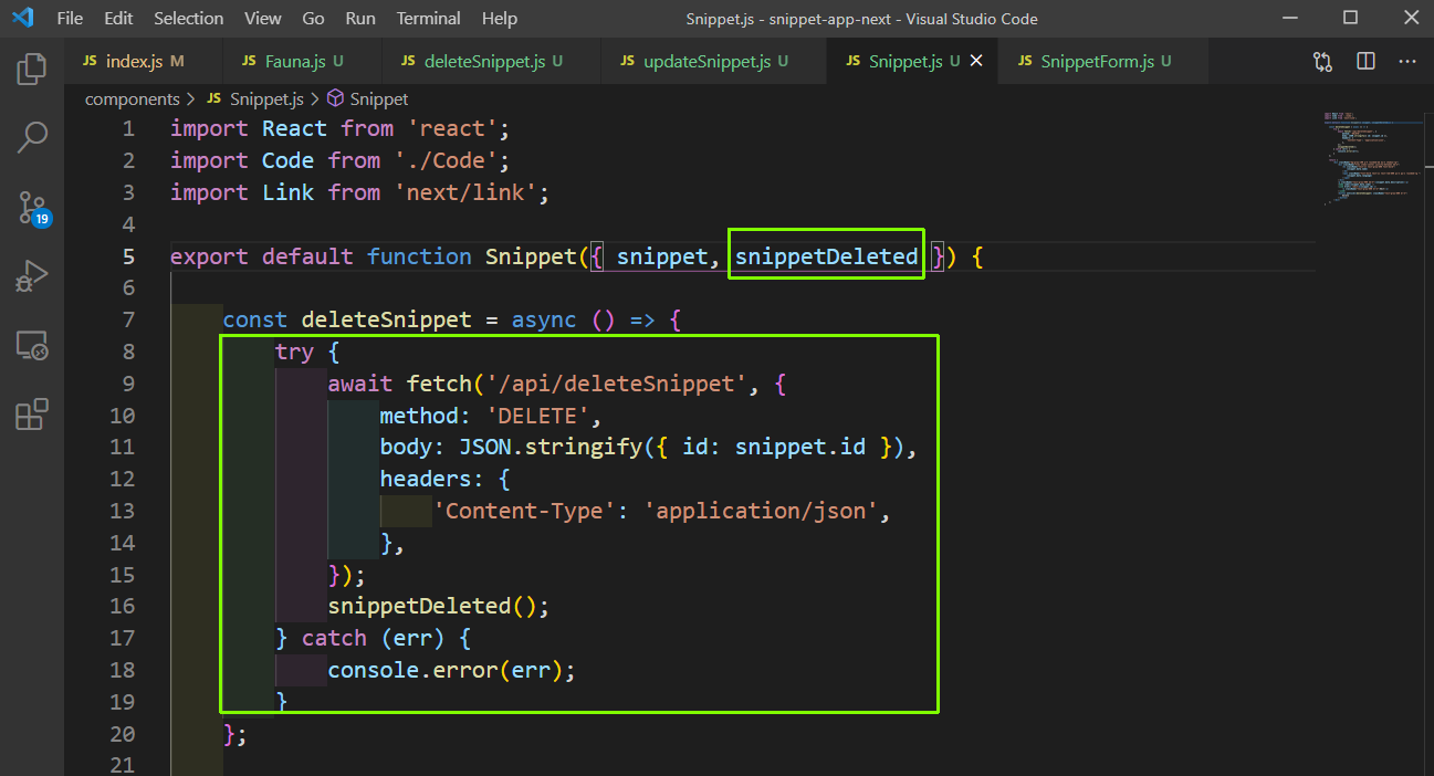 Snippet.js