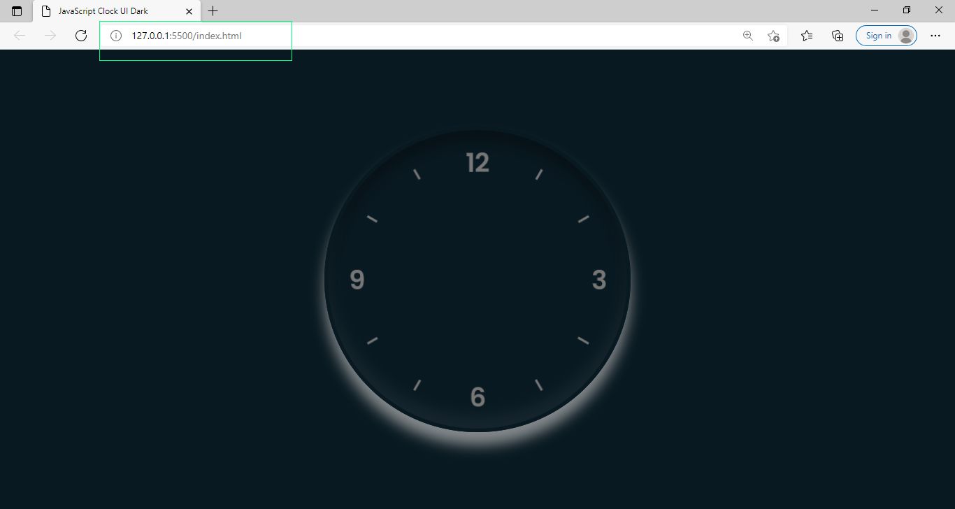 Analog Clock