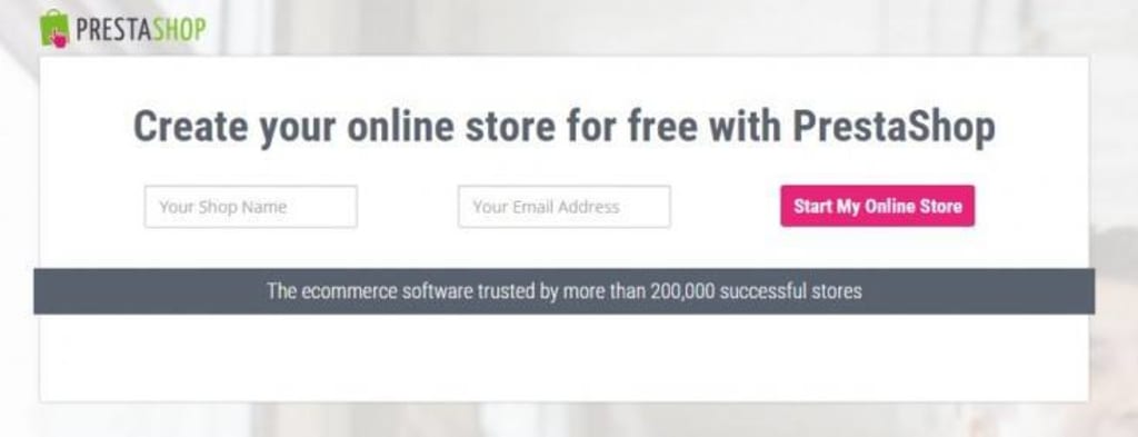 Create your online store with PrestaShop.