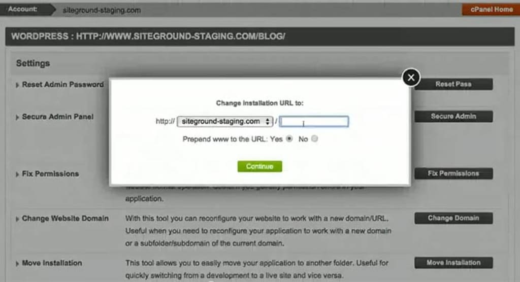 Change Primary Domain.