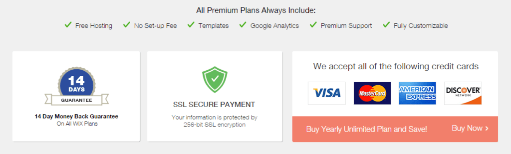 Wix Premium.