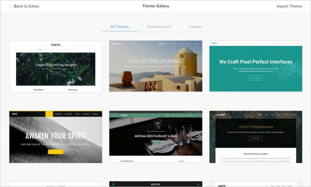 Theme Gallery.