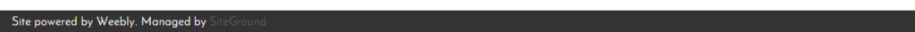 The Weebly Footer at SiteGround.