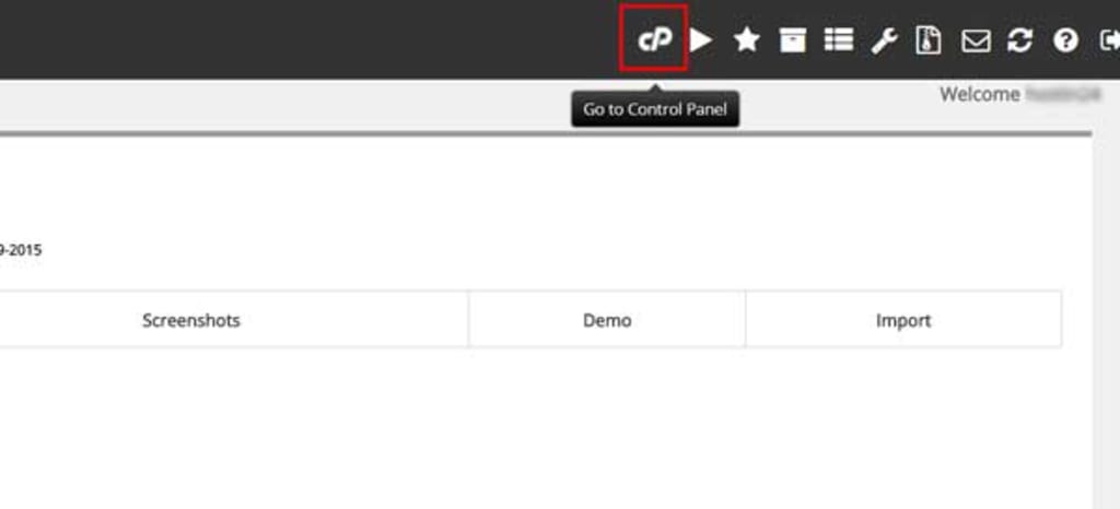 Back to cPanel.