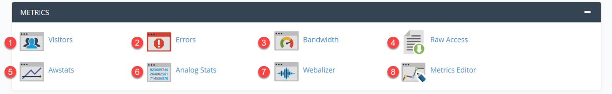 cPanel Metrics Panel