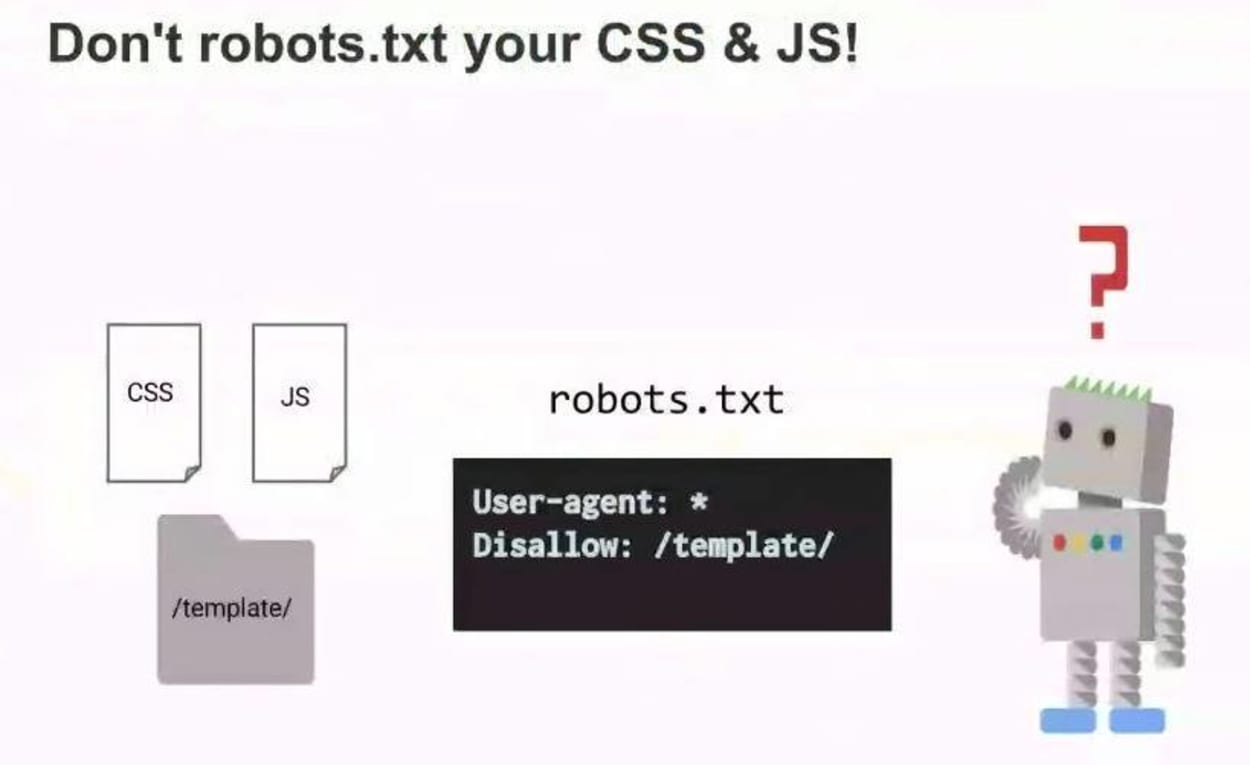 Dont robot your css and js.