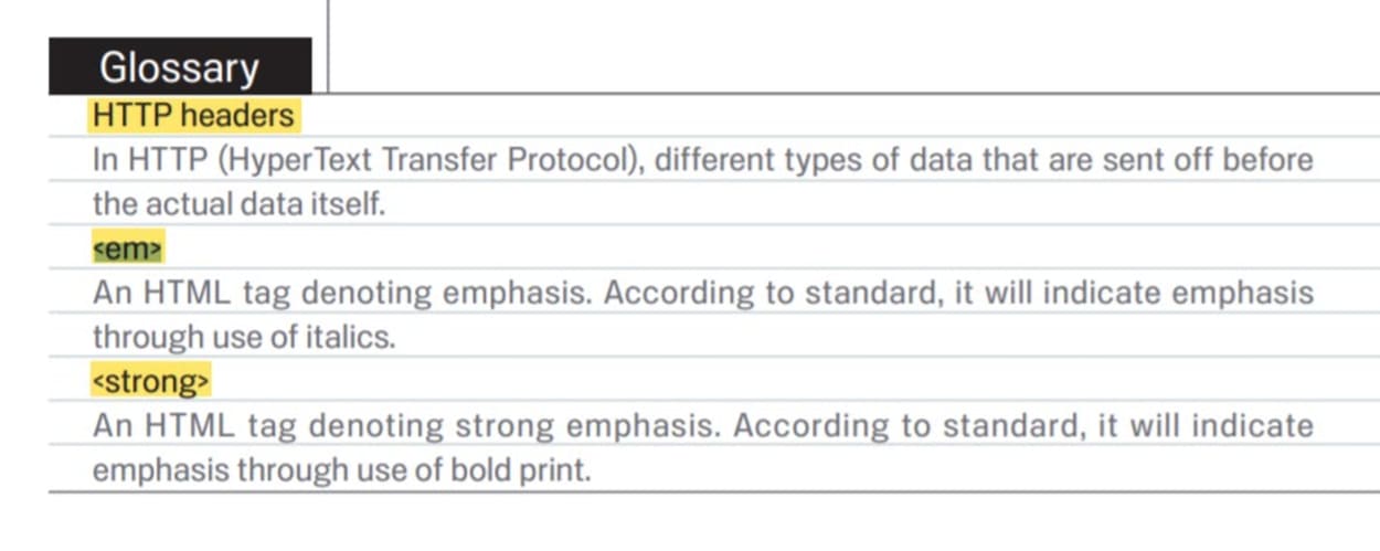 Google SEO Starter Guide indicates strong and em tags are important