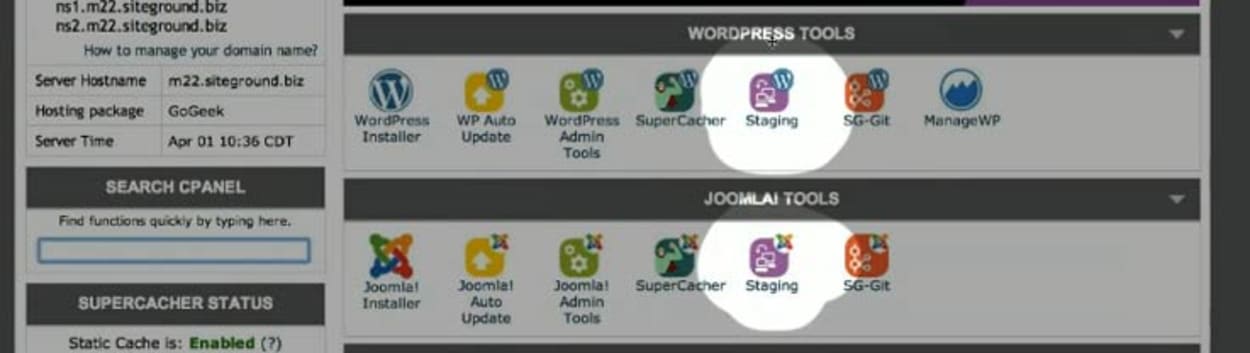 Staging tool.