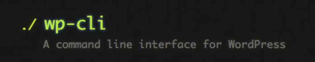 WP-CLI.