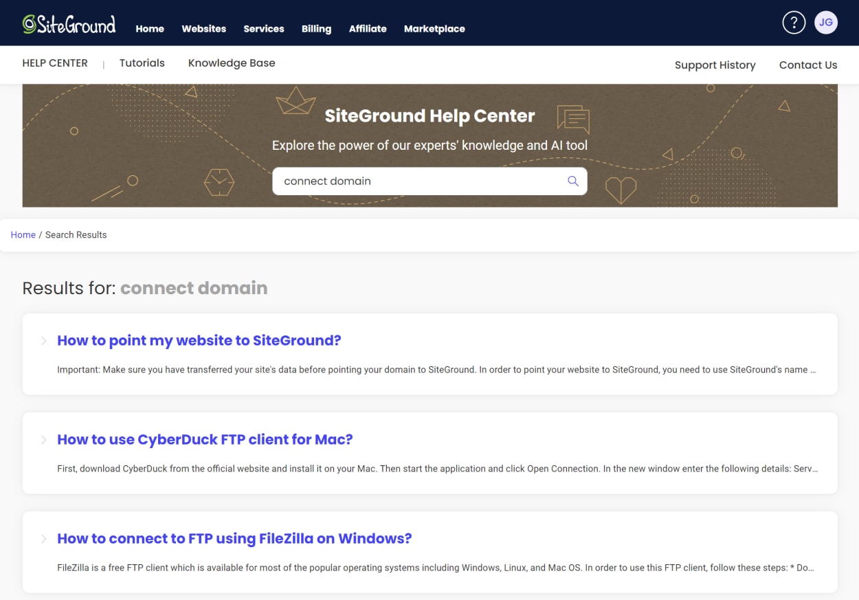 SiteGround Help Center