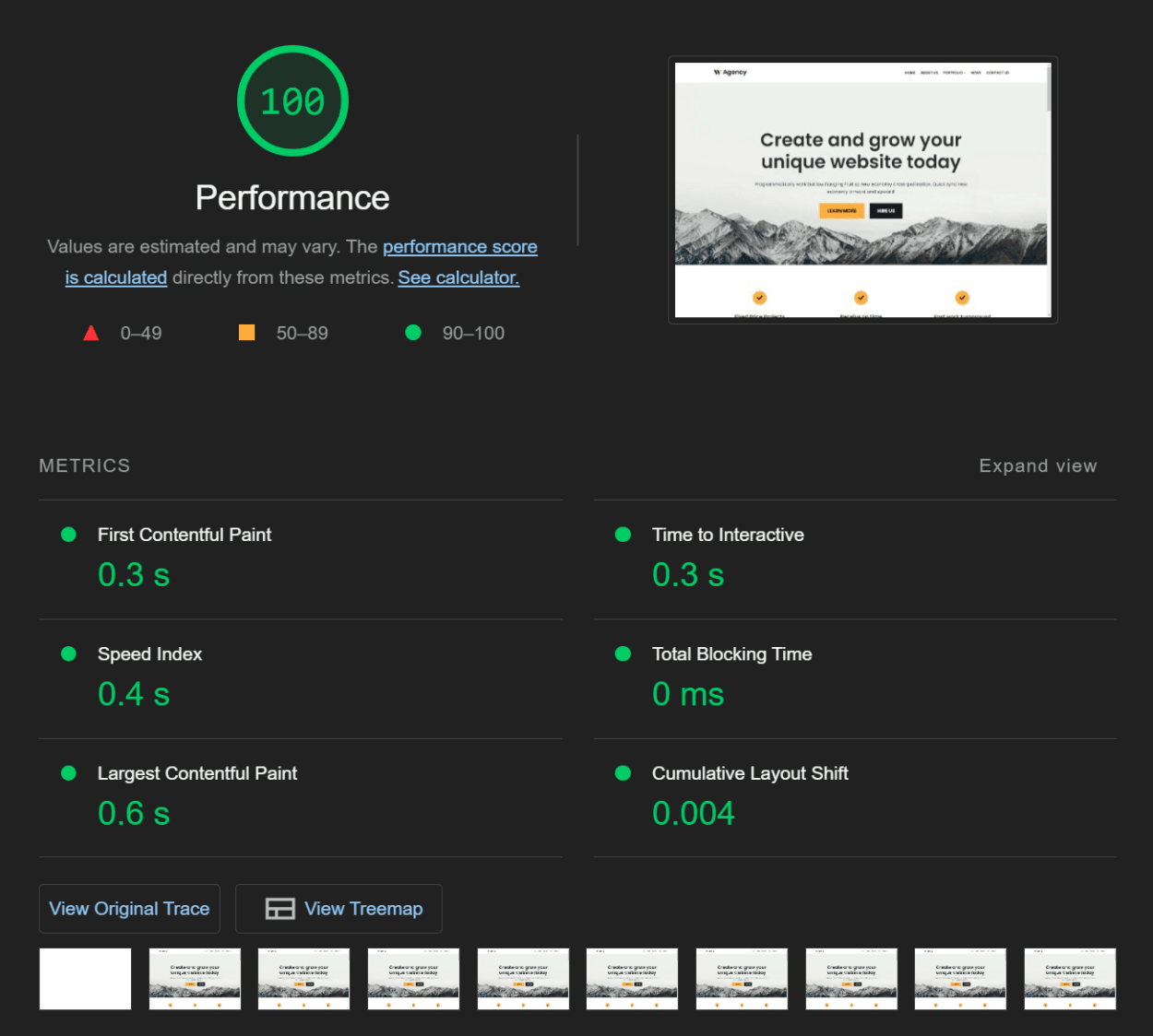 WordPress SG Optimizer Speed Test