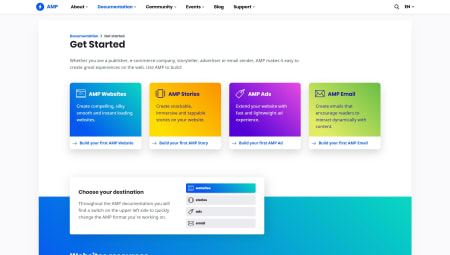 AMP can be used as your main site.