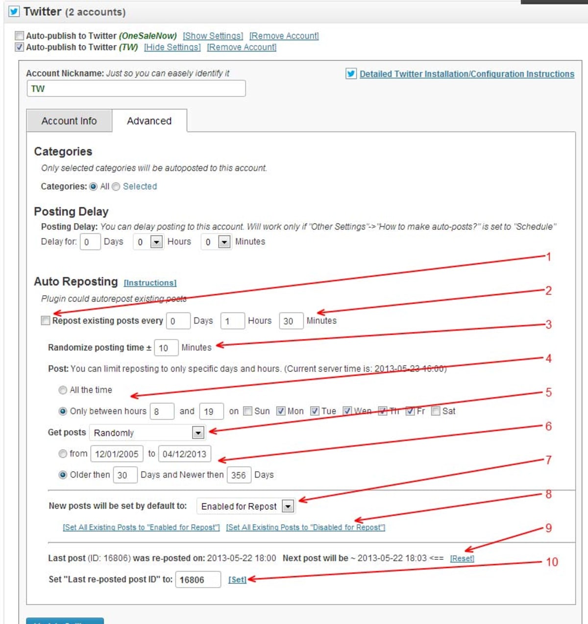 NextScripts settings. NextScripts settings.