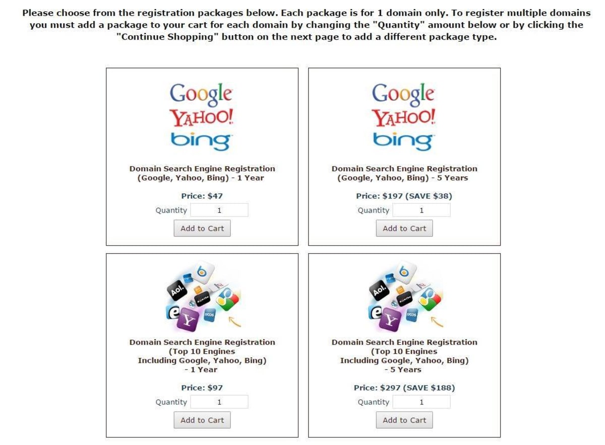 Domain Search Engine Registration. Domain Search Engine Registration.