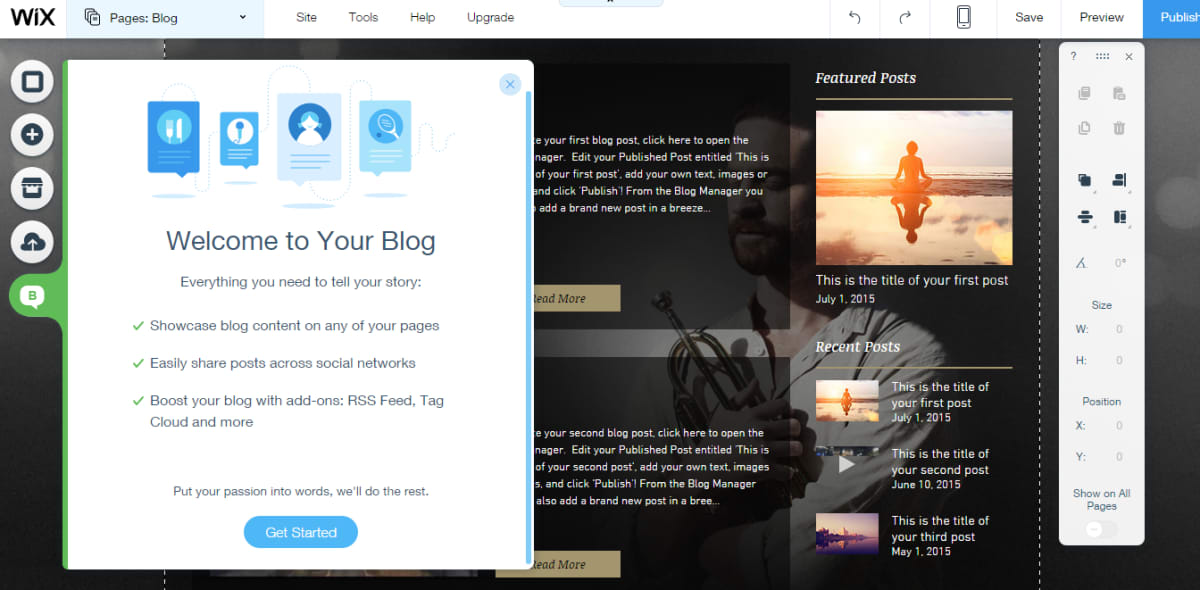 Add a blog to your website. Add a blog to your website.