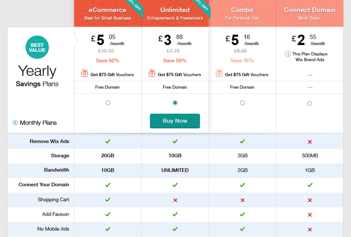 Wix Premium. Wix Premium.