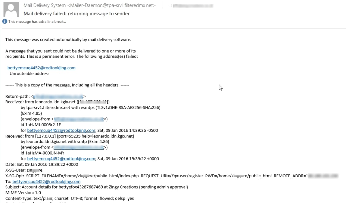 Bots still trying to register on a website on the deleted account. Bots still trying to register on a website on the deleted account.