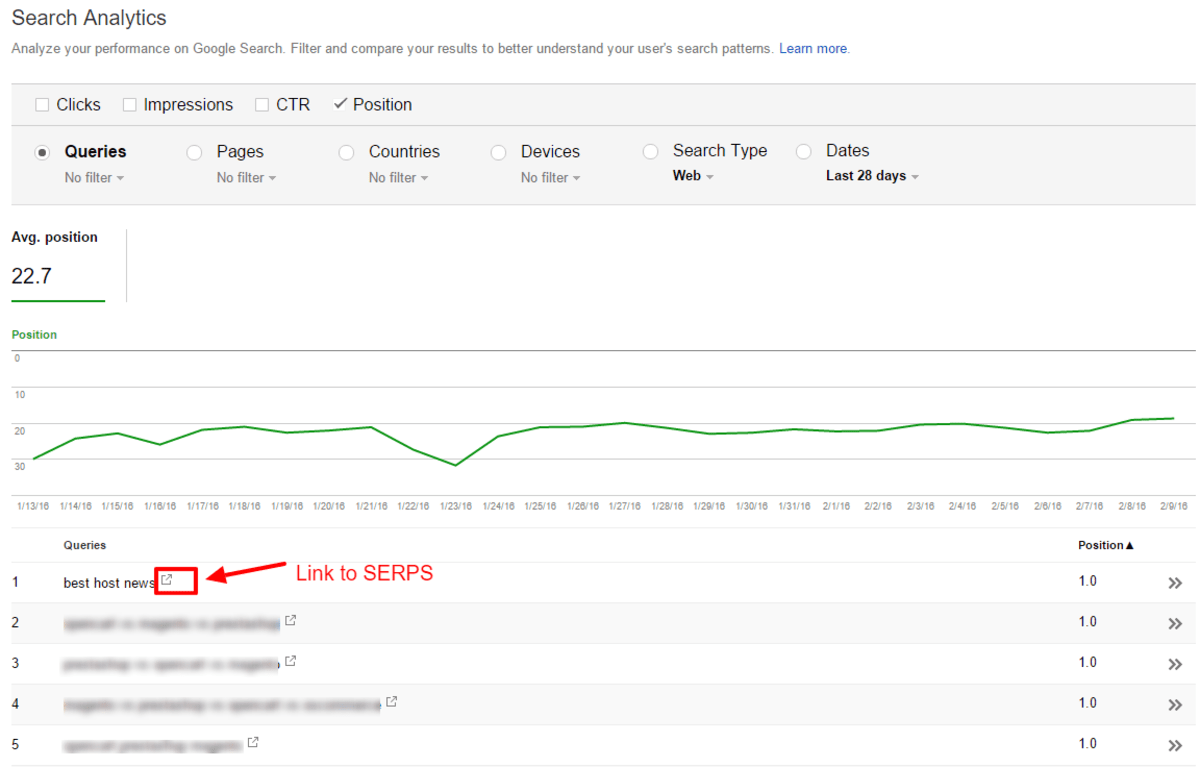 Search Console Search Analytics. Search Console Search Analytics.
