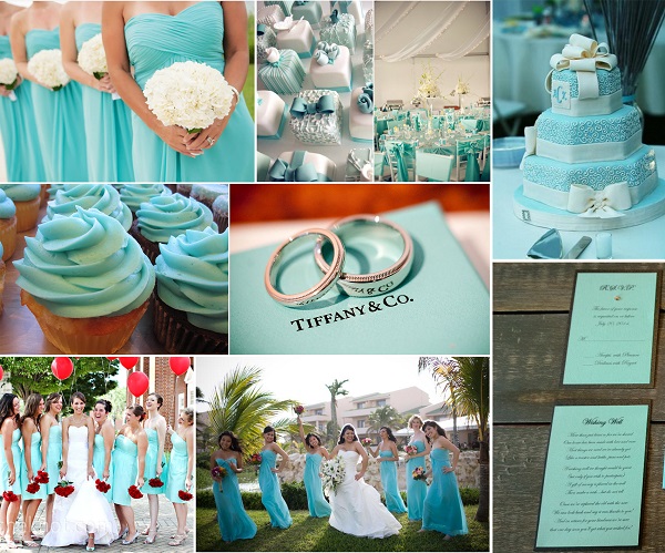 Theme cưới màu xanh bạc hà