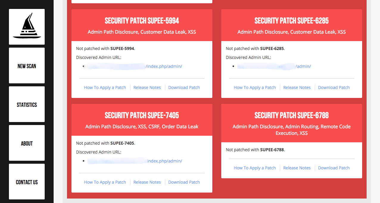 Magento nettbutikk sikkerhet