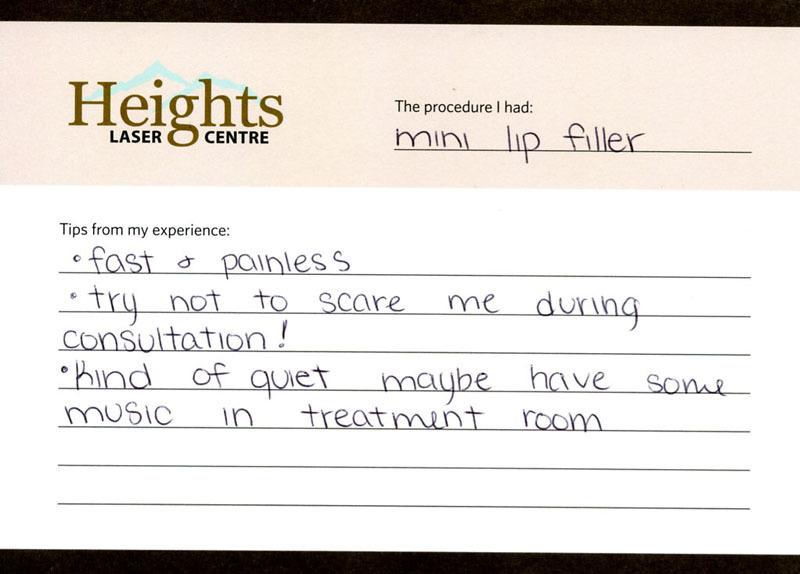 Testimonials0005 heights laser centre medical spa vancouver testimonial