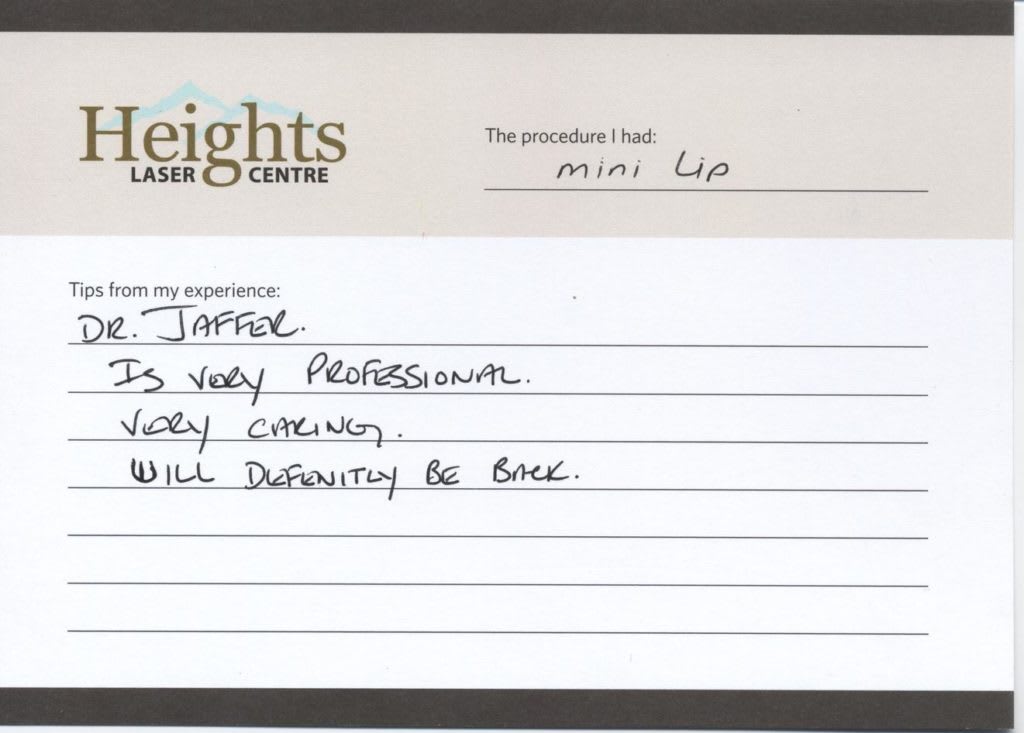 mini-lip-review heights laser centre medical spa vancouver testimonial