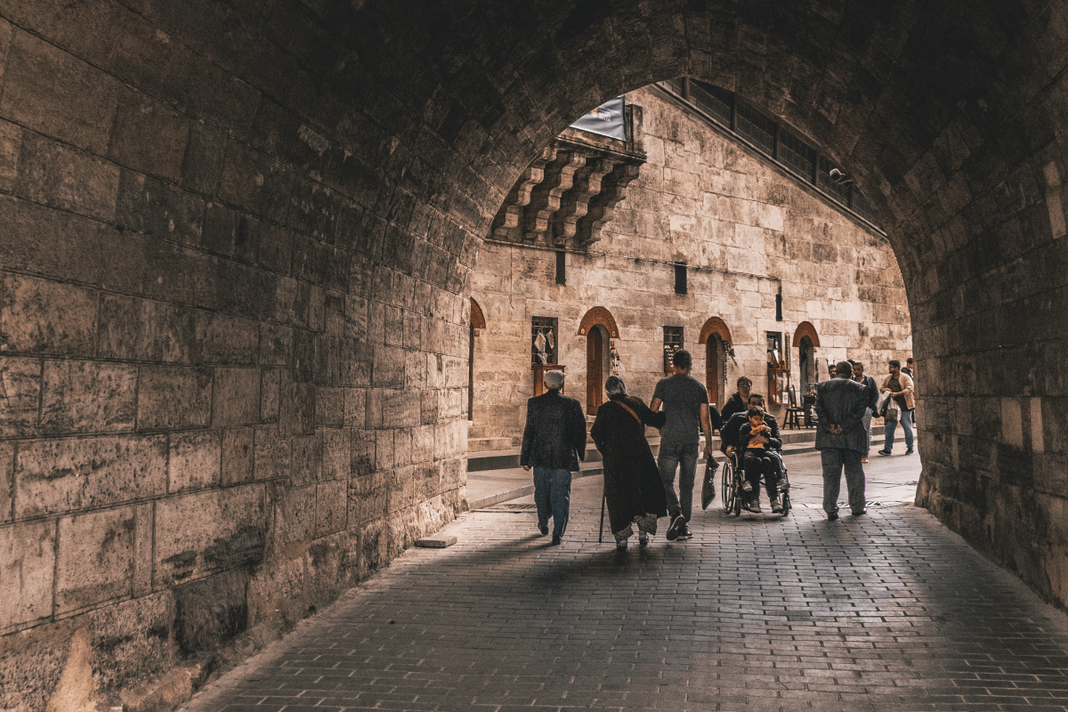 Stone archway